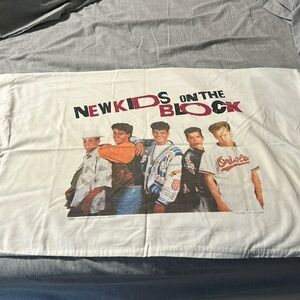Vintage New Kids on the Block Pillowcase